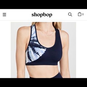 Tory Burch Tie Dye Seamless Racerback Sports Bra